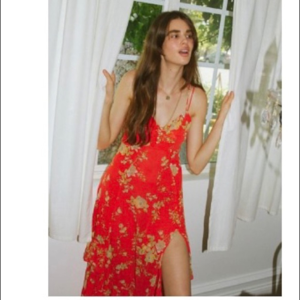 UO Sparklers Chiffon Midi Dress